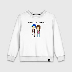 Свитшот хлопковый детский Life is Strange Хлоя & Макс, цвет: белый