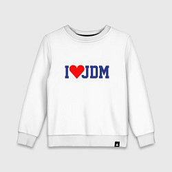 Детский свитшот I love JDM!