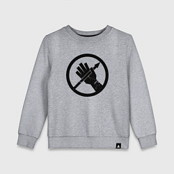 Свитшот хлопковый детский Альфа-1, цвет: меланж