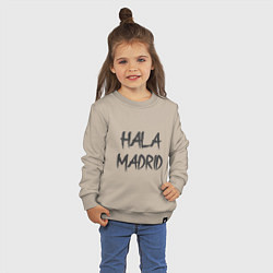 Свитшот хлопковый детский Hala - Madrid, цвет: миндальный — фото 2