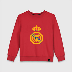 Свитшот хлопковый детский Football - Real Madrid, цвет: красный