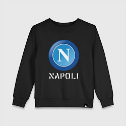 Свитшот хлопковый детский SSC NAPOLI Napoli, цвет: черный