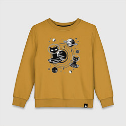 Детский свитшот Коты пришельцы в космосе