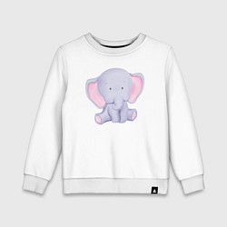 Детский свитшот Милый Слонёнок В Предкушении
