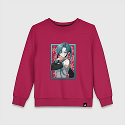 Свитшот хлопковый детский Hatsune Miku Drain, цвет: маджента