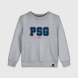 Свитшот хлопковый детский PSG FC Classic, цвет: меланж
