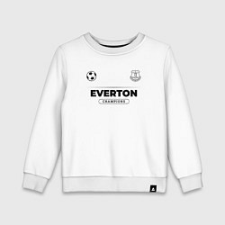 Свитшот хлопковый детский Everton Униформа Чемпионов, цвет: белый