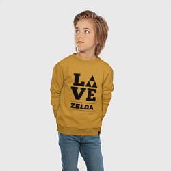 Свитшот хлопковый детский Zelda Love Classic, цвет: горчичный — фото 2