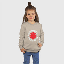 Свитшот хлопковый детский Peppers - Logo, цвет: миндальный — фото 2