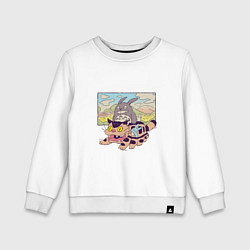 Детский свитшот Тоторо на котобусе