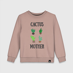 Детский свитшот Cactus Mother, Мать кактусов