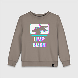 Свитшот хлопковый детский Limp Bizkit Glitch Rock, цвет: утренний латте