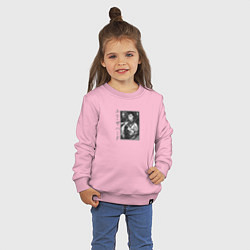 Свитшот хлопковый детский ХА ЮРИ ЗАХАРД, цвет: светло-розовый — фото 2