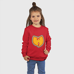 Свитшот хлопковый детский Wu-Tang Colors, цвет: красный — фото 2