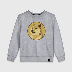 Детский свитшот Пёсик Доге в круге