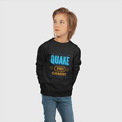 Свитшот хлопковый детский Игра Quake pro gaming, цвет: черный — фото 2