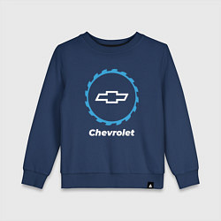 Свитшот хлопковый детский Chevrolet в стиле Top Gear, цвет: тёмно-синий