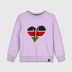 Детский свитшот Сердце - Кения
