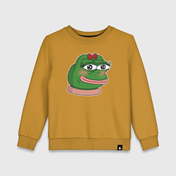 Детский свитшот Лягушка Пепе девочка