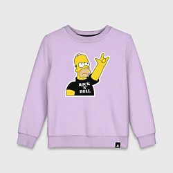 Детский свитшот Гомер Симпсон - Rock n Roll