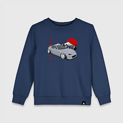 Детский свитшот Mazda MX-5 ND Miata ND Front View JDM Retro