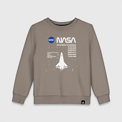 Детский свитшот Nasa ракета