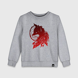 Детский свитшот Ловец снов и лис с перьями