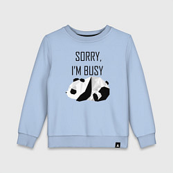 Детский свитшот Извини я занят - панда