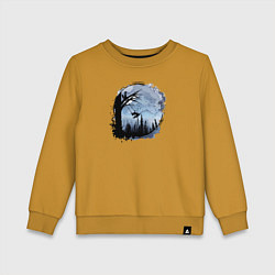 Детский свитшот Лисичка на качелях