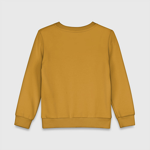 Детский свитшот Vitruvian drummer / Горчичный – фото 2