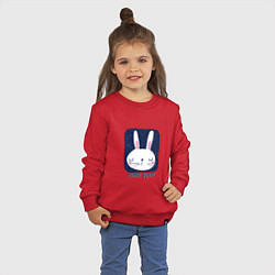 Свитшот хлопковый детский Funny - Bunny, цвет: красный — фото 2