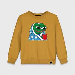Детский свитшот Frog Pepe мем