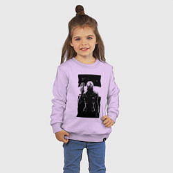Свитшот хлопковый детский Mass Effect N7 - Warrior, цвет: лаванда — фото 2