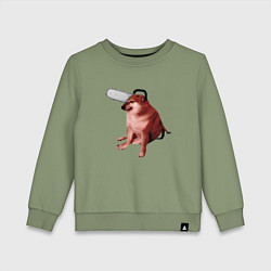 Детский свитшот Чимс - человек бензопила - Мем