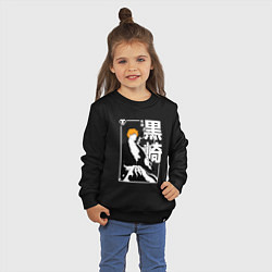 Свитшот хлопковый детский Тысячилетняя война - Ичиго - Блич, цвет: черный — фото 2