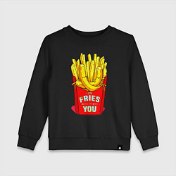 Детский свитшот Time fries when Im with you
