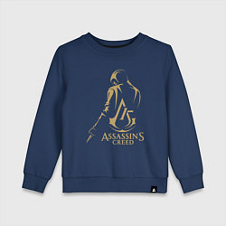 Свитшот хлопковый детский Assassins creed 15 лет, цвет: тёмно-синий