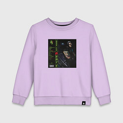 Свитшот хлопковый детский Soda Luv Ничего личного 2, цвет: лаванда