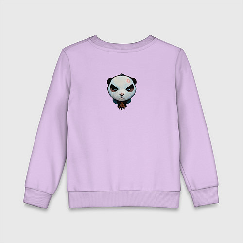 Детский свитшот Хмурый панда / Лаванда – фото 2