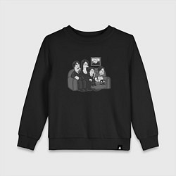 Свитшот хлопковый детский Addams x Simpsons, цвет: черный