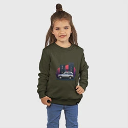 Свитшот хлопковый детский Lada Niva 4x4 Милиция, цвет: хаки — фото 2
