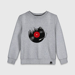 Свитшот хлопковый детский Vinyl city, цвет: меланж