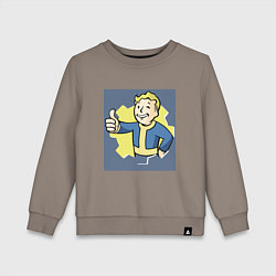 Детский свитшот Волт-Бой с пальцем вверх