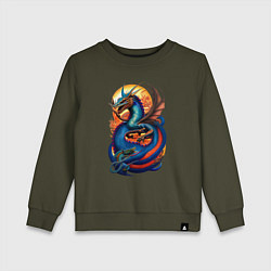 Детский свитшот Japanese dragon - irezumi