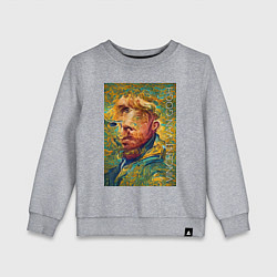 Детский свитшот Abstract Vincent van Gogh - surrealism self-portra