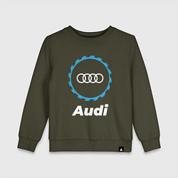 Свитшот хлопковый детский Audi в стиле Top Gear, цвет: хаки