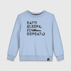 Детский свитшот Eat sleep F1