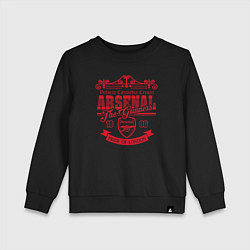 Свитшот хлопковый детский Arsenal 1886, цвет: черный