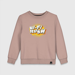 Свитшот хлопковый детский Hi-Fi Rush, цвет: пыльно-розовый