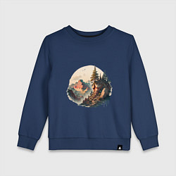 Детский свитшот Горы в стиле моротай